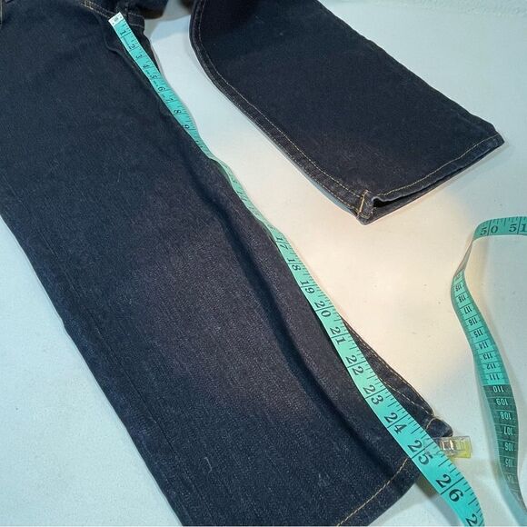 True Religion dark Wash cropped wide leg jeans - Picture 7 of 8